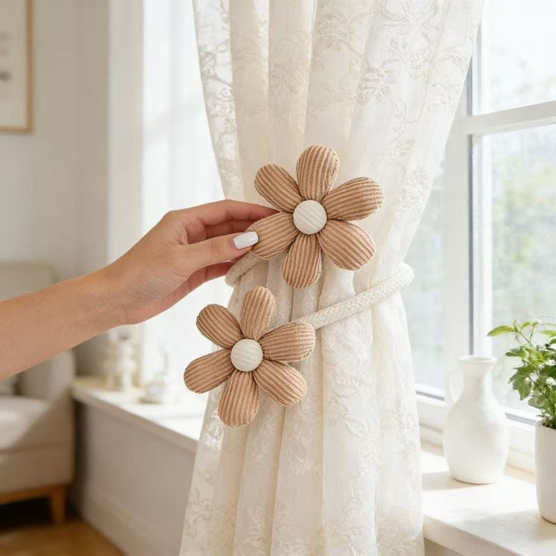 Decorative Curtain Holder Blue Beige | Thrascher