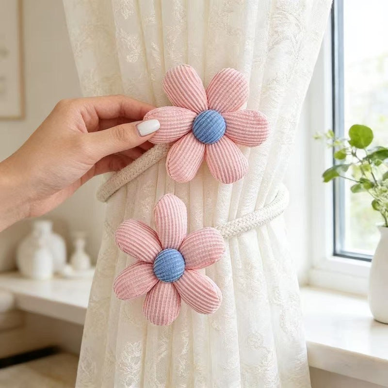 Decorative Curtain Holder Blue Beige | Thrascher