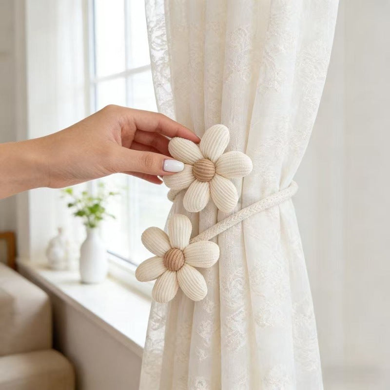 Decorative Curtain Holder Blue Beige | Thrascher