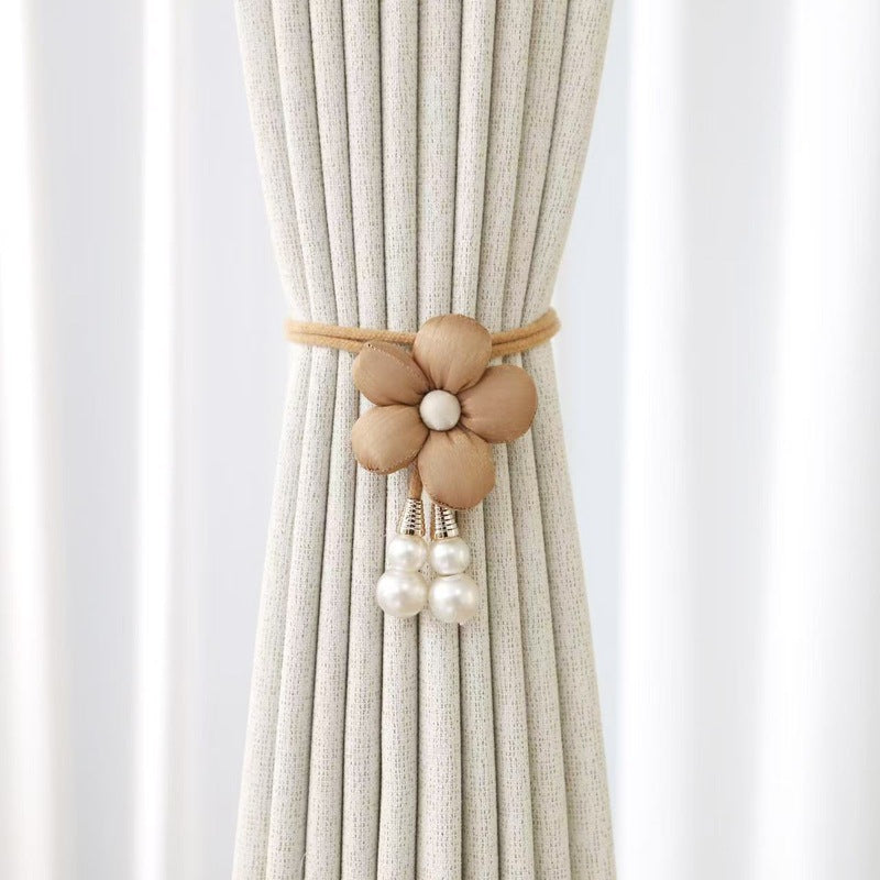 Decorative Curtain Holder Brown Yellow | Thrascher