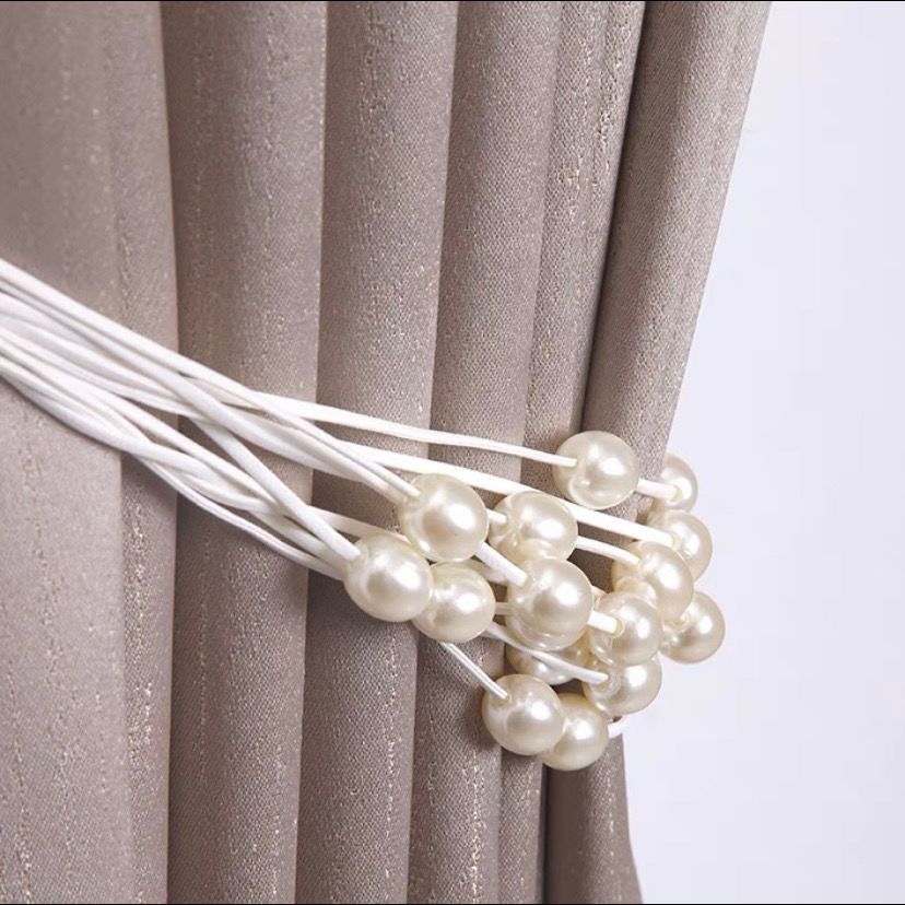 Decorative Curtain Holder with Bead Accent | Thrascher