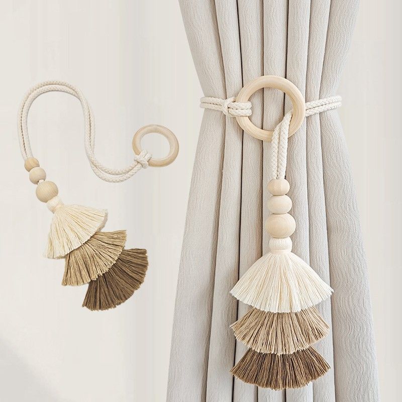 Decorative Curtain Holder with Tassels | Thrascher