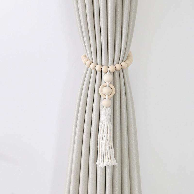 Decorative Curtain Holder Wood | Thrascher