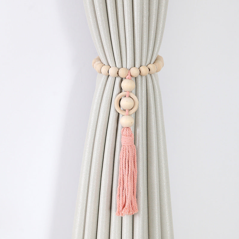 Decorative Curtain Holder Wood | Thrascher