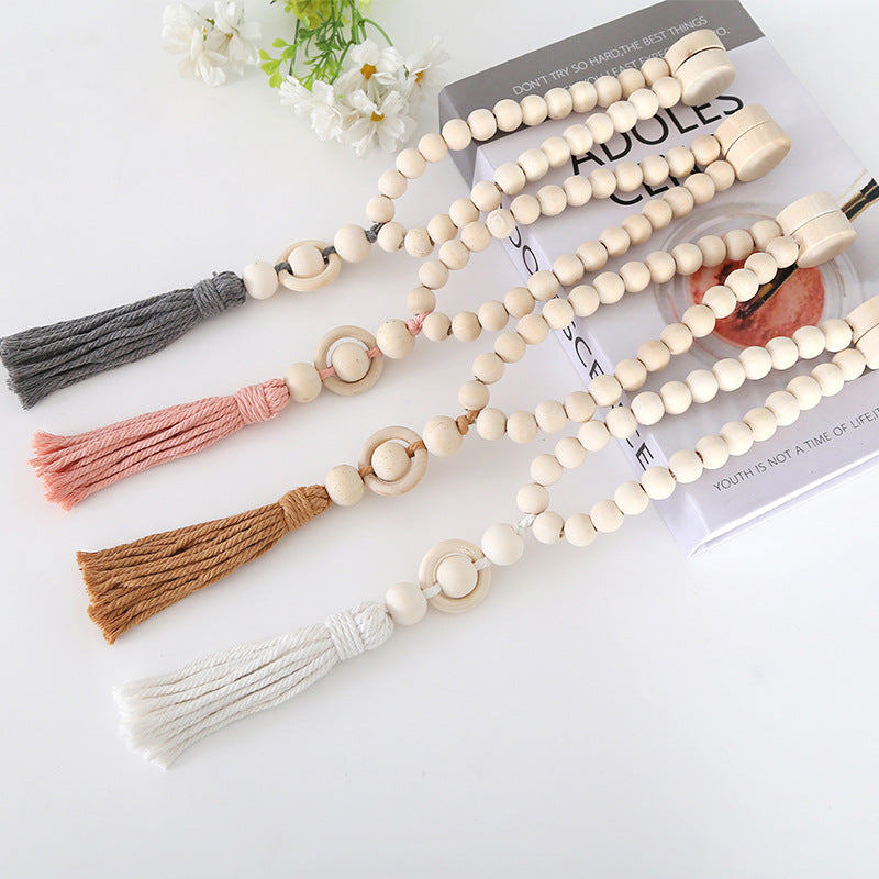 Decorative Curtain Holder Wood | Thrascher