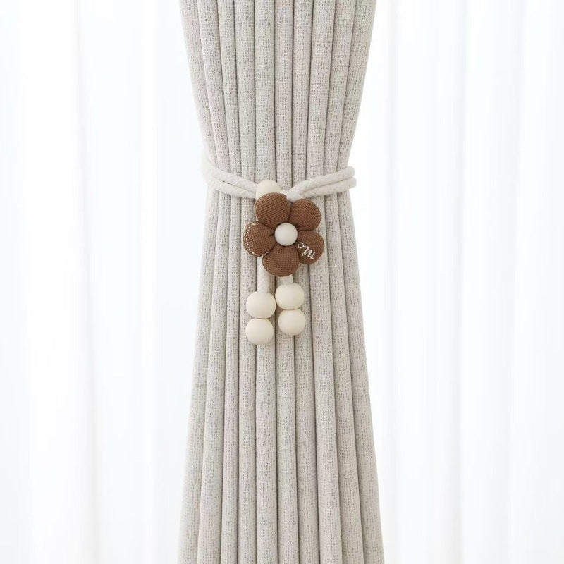 Decorative Curtain Tieback Beige Brown | Thrascher