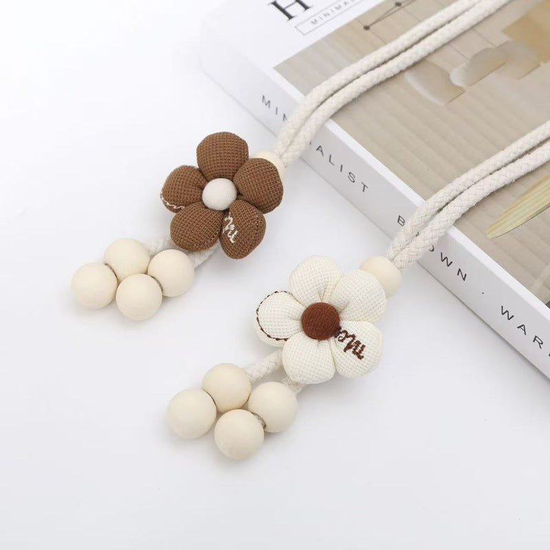 Decorative Curtain Tieback Beige Brown | Thrascher