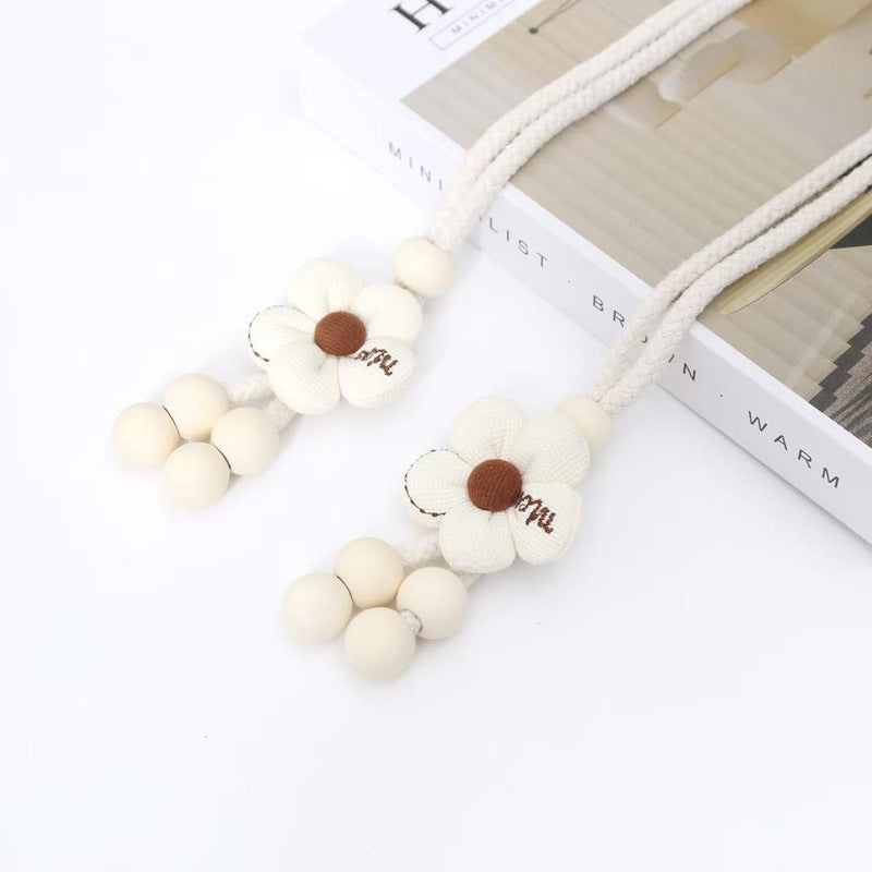 Decorative Curtain Tieback Beige Brown | Thrascher