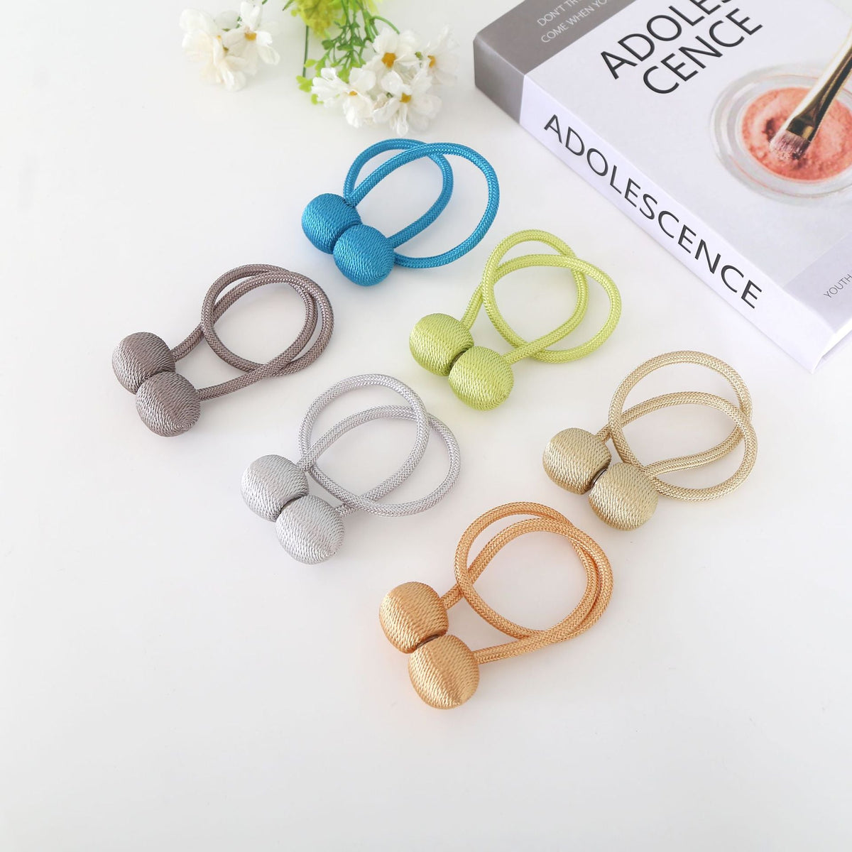 Decorative Curtain Tieback Light Green Pink | Thrascher