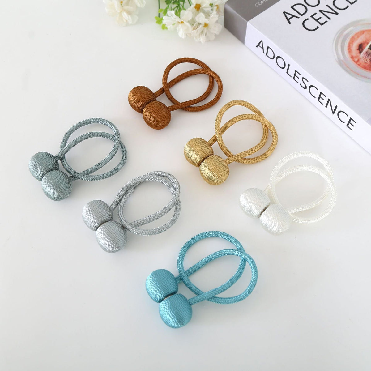 Decorative Curtain Tieback Light Green Pink | Thrascher