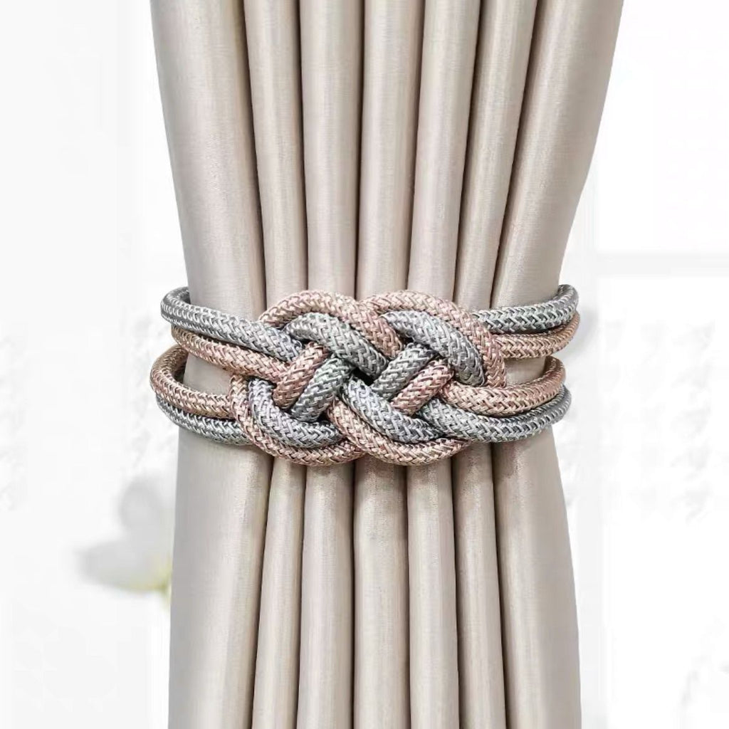 Decorative Curtain Tieback with Braided Design | Thrascher