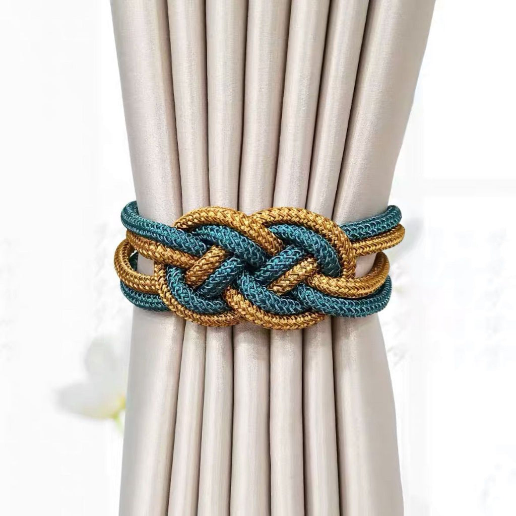 Decorative Curtain Tieback with Braided Design | Thrascher