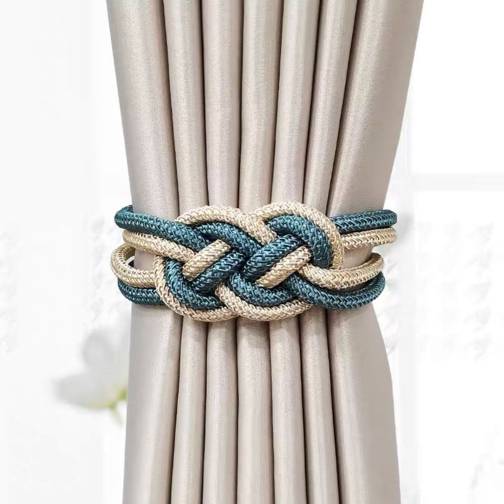 Decorative Curtain Tieback with Braided Design | Thrascher