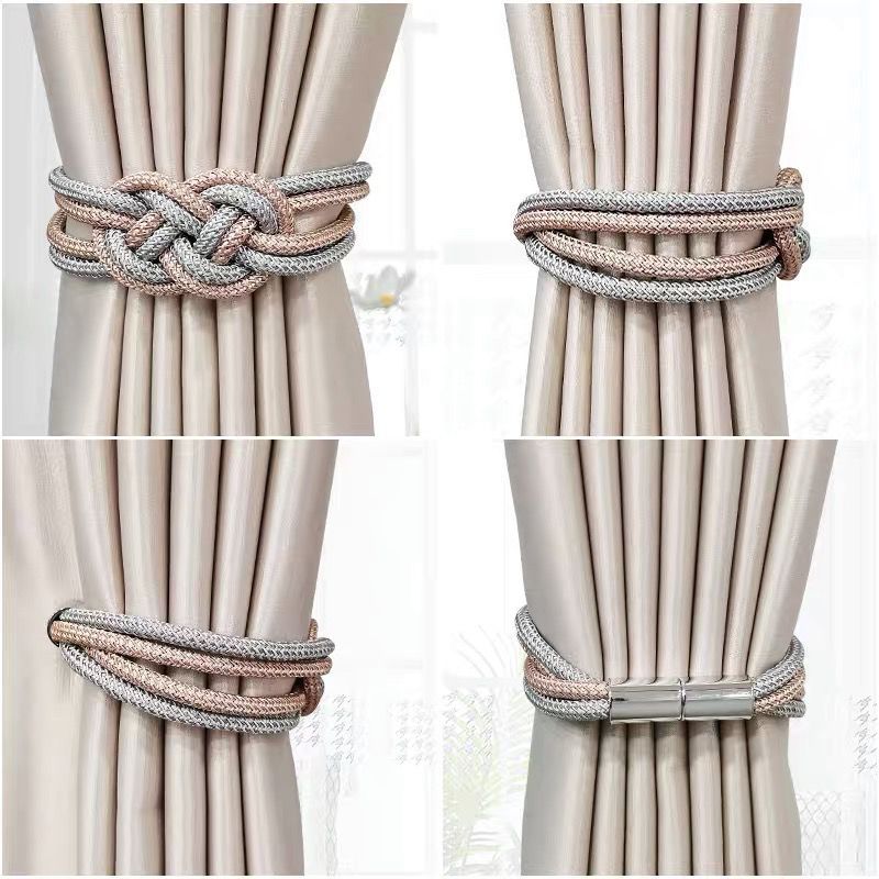 Decorative Curtain Tieback with Braided Design | Thrascher