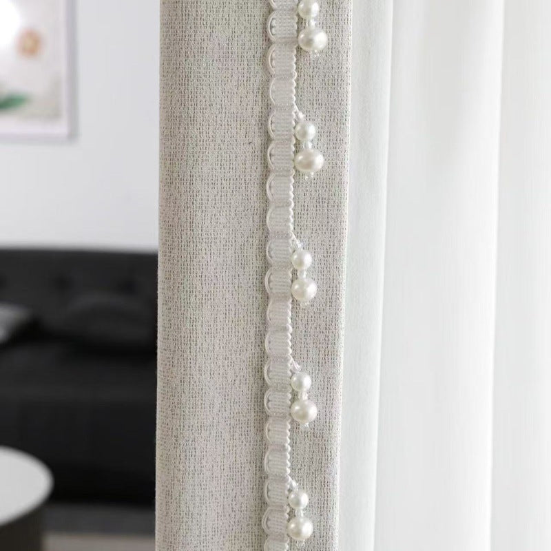 Decorative Curtain Trim Black White | Thrascher