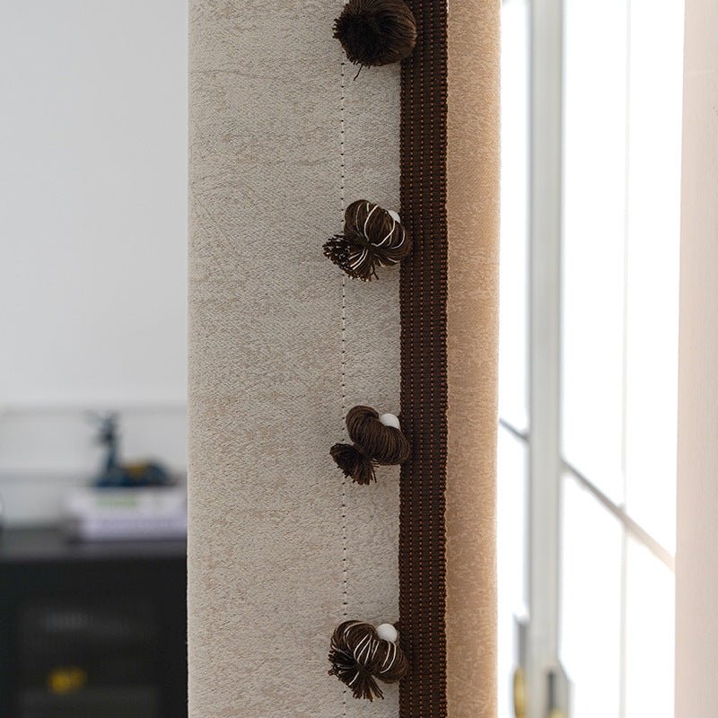 Decorative Curtain Trim with Pompons | Thrascher