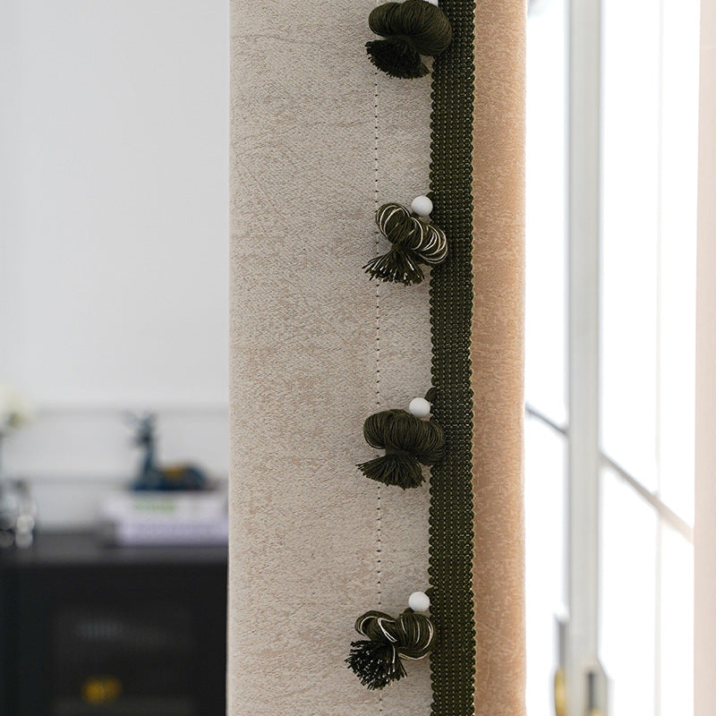 Decorative Curtain Trim with Pompons | Thrascher