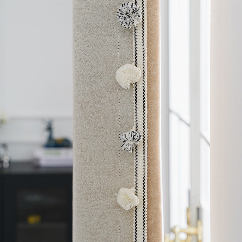 Decorative Curtain Trim with Pompons | Thrascher