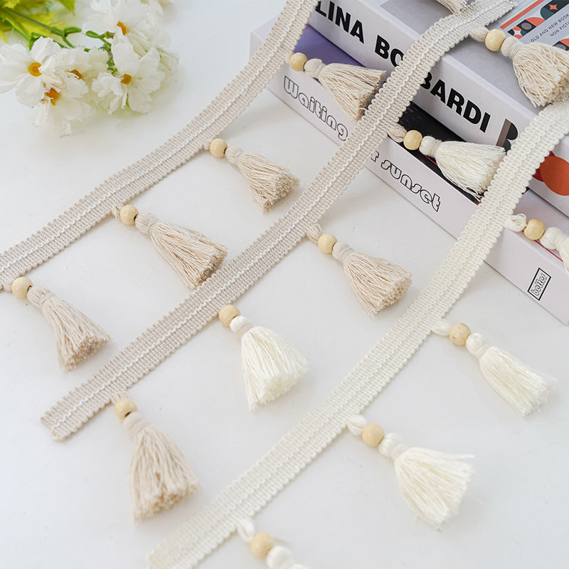 Decorative Curtain with Tassel Trim | Thrascher