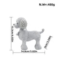 Decorative Dog Sculpture Silver Black | Thrascher