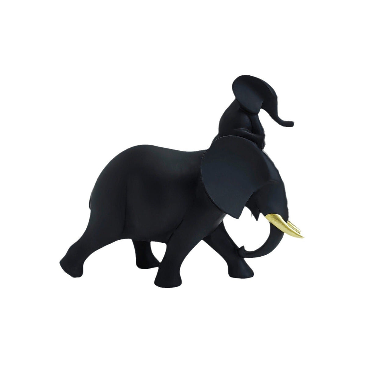 Decorative Elephant Family Sculpture | Thrascher