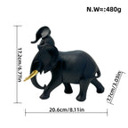 Decorative Elephant Family Sculpture | Thrascher