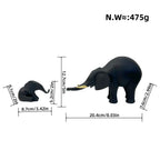 Decorative Elephant Family Sculpture | Thrascher