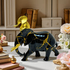 Decorative Elephant Figurine Soft Textile Ceramic | Thrascher
