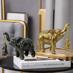 Decorative Elephant Figurine with Child | Thrascher