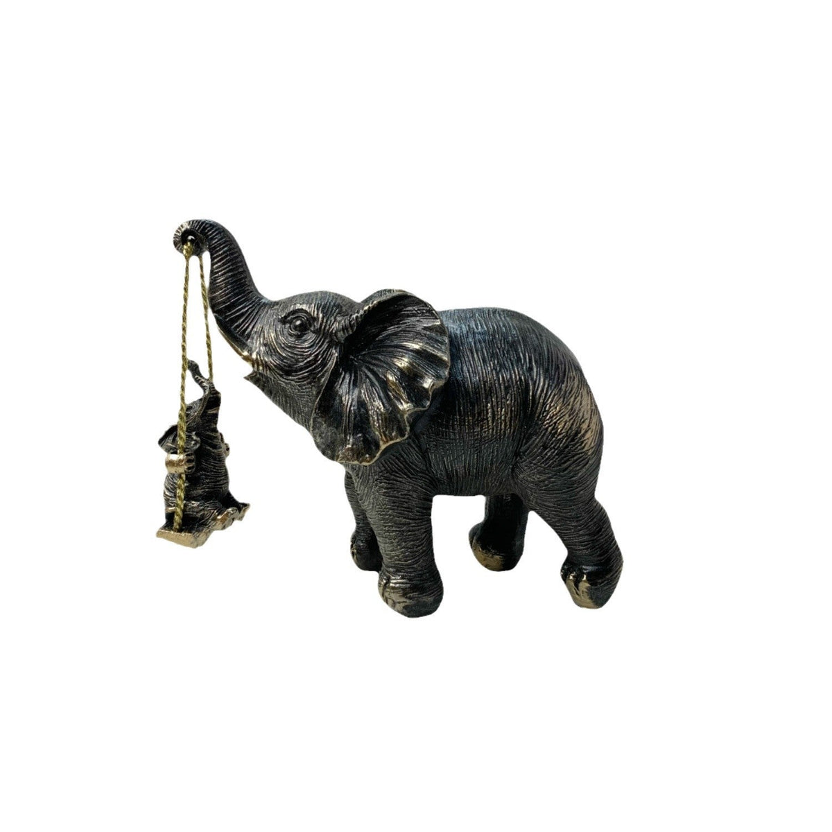 Decorative Elephant Figurine with Child | Thrascher