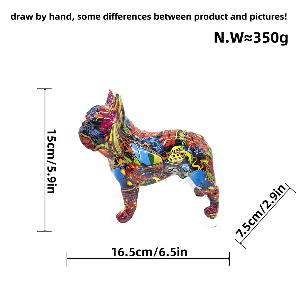Decorative Figure of a French Bulldog Ceramic Handcrafted | Thrascher