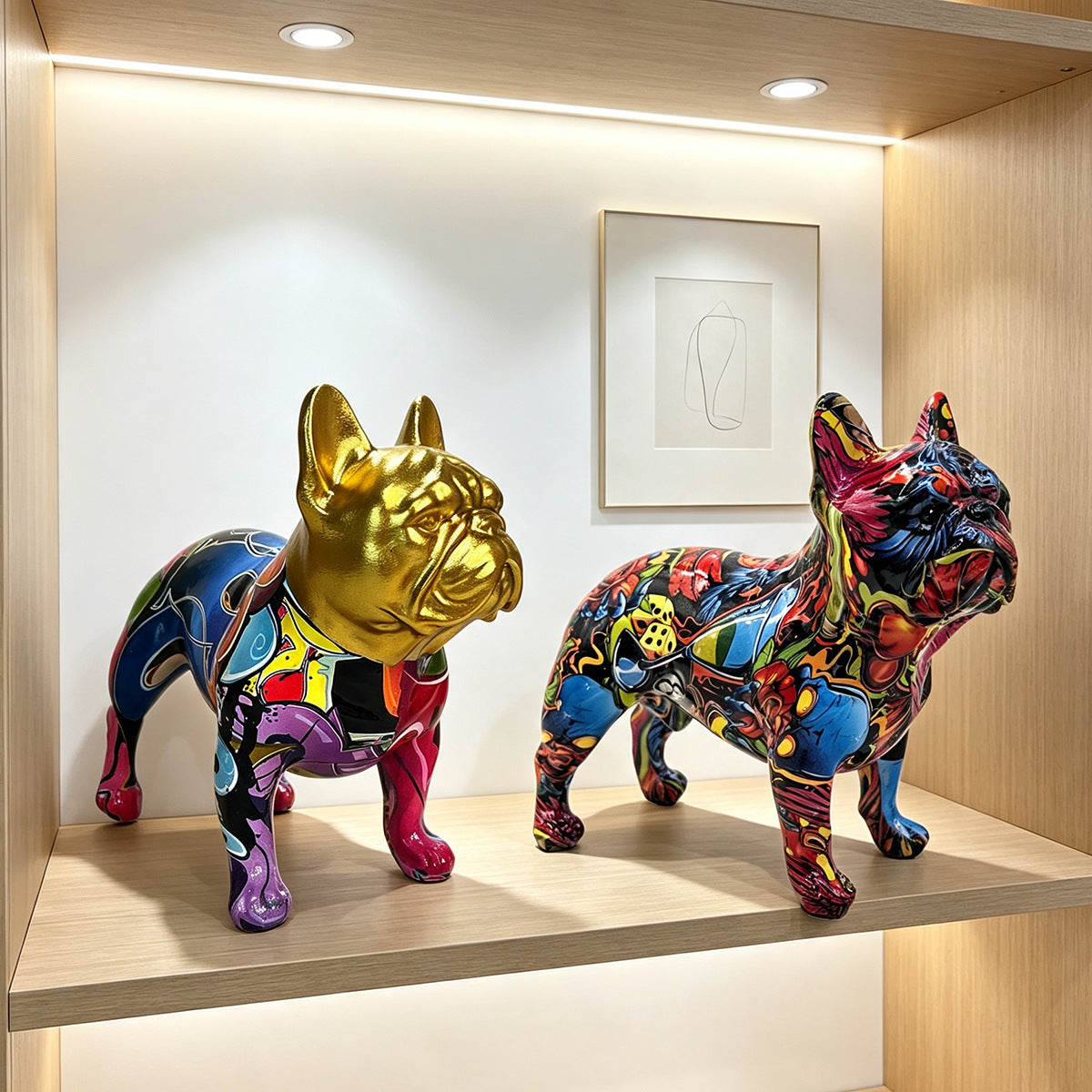 Decorative Figure of a French Bulldog Ceramic Handcrafted | Thrascher