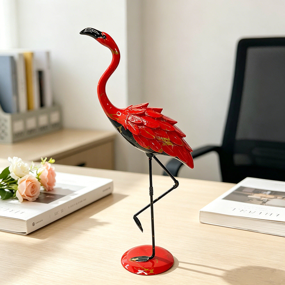 Decorative Flamingo Sculpture | Thrascher