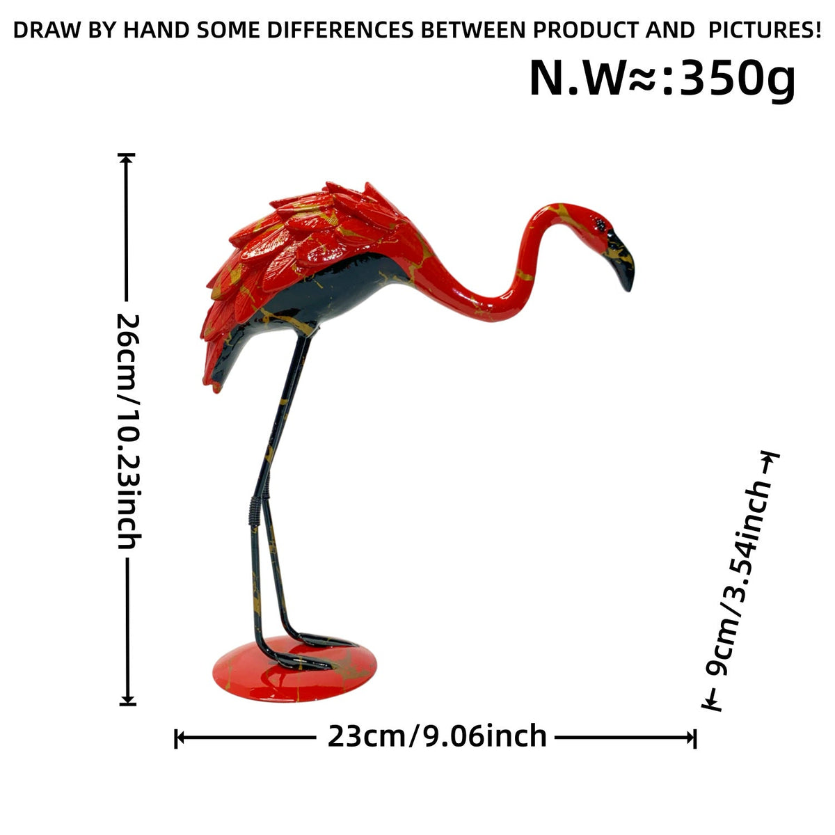 Decorative Flamingo Sculpture | Thrascher