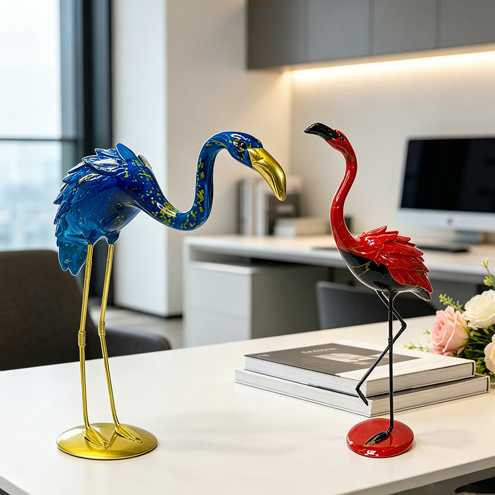 Decorative Flamingo Sculpture | Thrascher