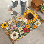 Decorative Floral Area Mat Non Slip | Thrascher