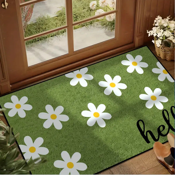 Decorative Floral Area Mat Non Slip | Thrascher
