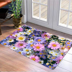 Decorative Floral Area Mat Non Slip | Thrascher