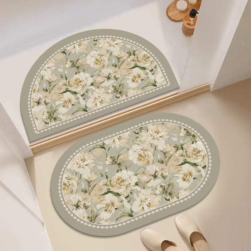 Decorative Floral Entryway Mat | Thrascher