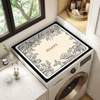Decorative Floral Laundry Room Counter Mat | Thrascher
