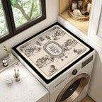Decorative Floral Laundry Room Counter Mat | Thrascher