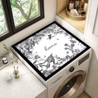 Decorative Floral Laundry Room Counter Mat | Thrascher