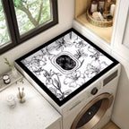 Decorative Floral Laundry Room Counter Mat | Thrascher