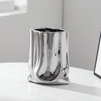 Decorative Flower Pot Silver | Thrascher