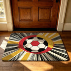 Decorative Football-Themed Area Mat | Thrascher