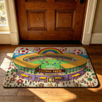 Decorative Football-Themed Area Mat | Thrascher