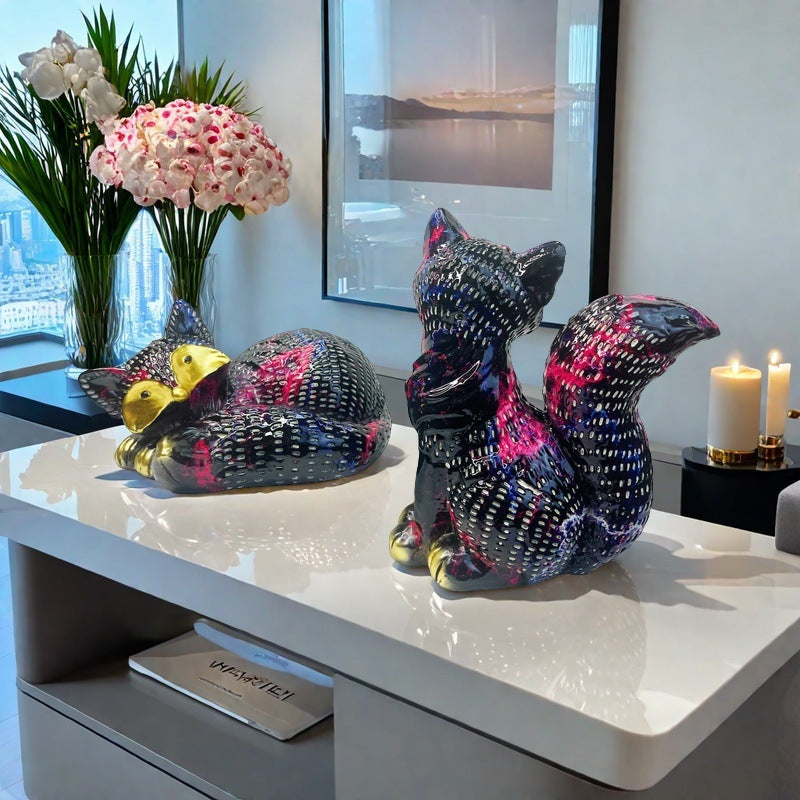 Decorative Fox Sculpture | Thrascher
