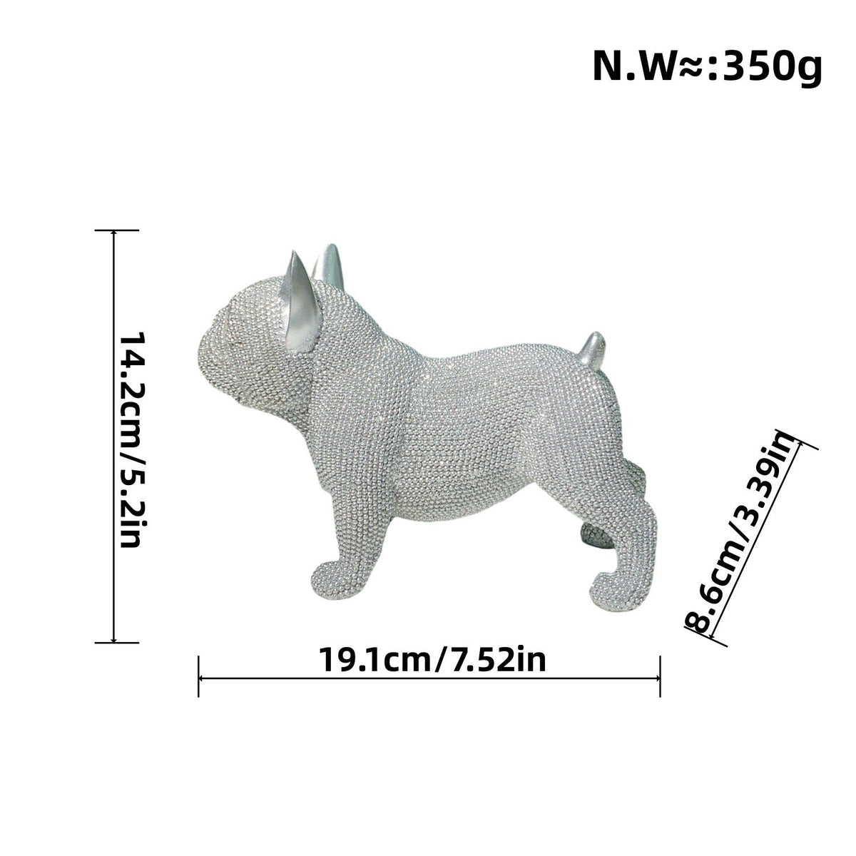 Decorative French Bulldog Sculpture | Thrascher