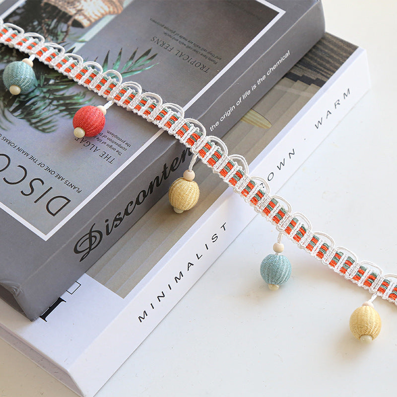 Decorative Fringe Trim with Colorful Tassels | Thrascher