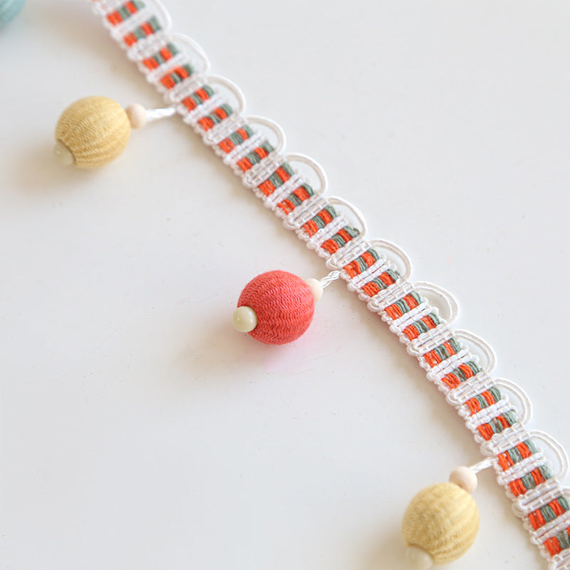 Decorative Fringe Trim with Colorful Tassels | Thrascher
